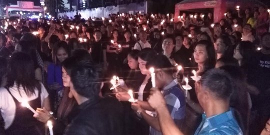 Gerakan sejuta lilin untuk Ahok sampai ke Manado