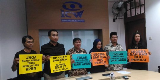 ICW sebut usulan dana saksi bukti partai gagal mobilisasi kader