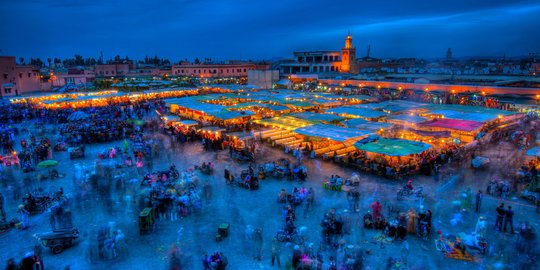Menikmati kecantikan Marrakesh, kota sejuta warna di Maroko