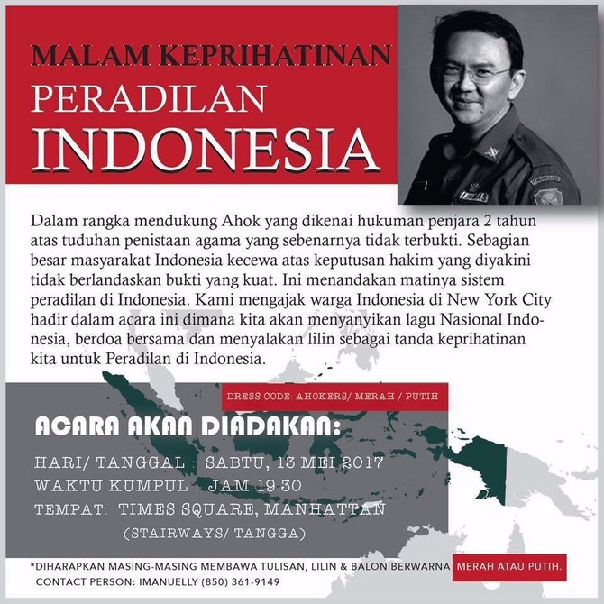 solidaritas ahok di new york