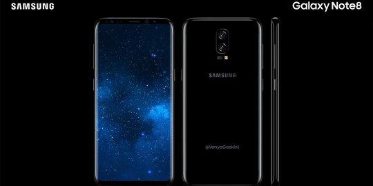 Samsung Galaxy Note 8 akan usung desain 'tinggi' layaknya Galaxy S8!