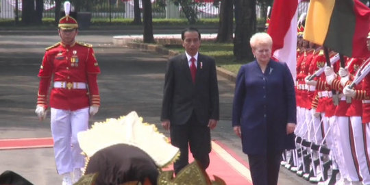 Jokowi terima kunjungan Presiden Lithuania di Istana