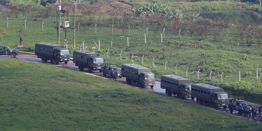 Ketatnya pengamanan transfer napi gangster di Honduras