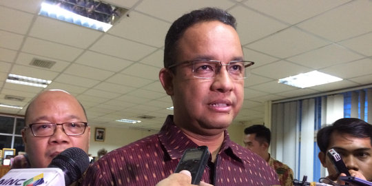 Anies irit bicara ditanya soal pulau reklamasi tak akan dibongkar