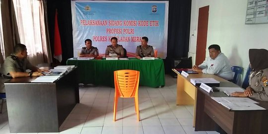 Sebulan bolos kerja, 2 anggota Polres Meranti dipecat tak hormat