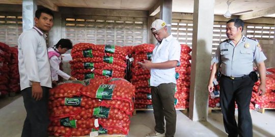 Satgas Pangan amankan satu kontainer bawang putih diduga ditimbun