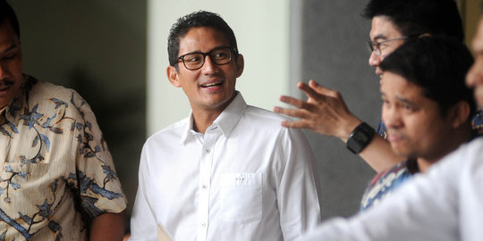 Santainya Sandiaga usai diperiksa KPK terkait dua kasus korupsi