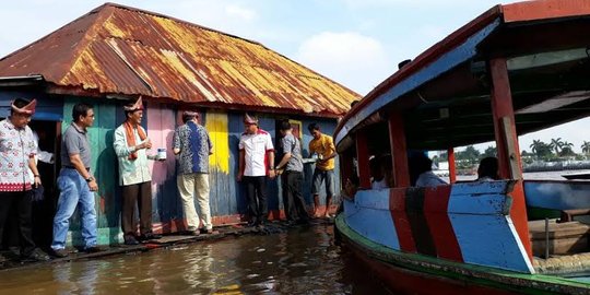 Pinggiran Sungai Musi Palembang 'disulap' jadi kampung bercorak