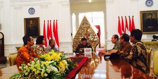 Jokowi buka puasa bersama Kabinet Kerja di Istana Bogor