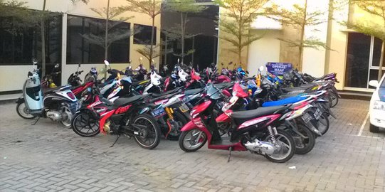 Razia balap liar di Palembang, setiap hari polisi sita 10 motor