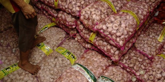 Impor dari China mandek, harga bawang putih bertahan mahal