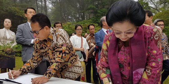 Mega resmikan 'Megawati Soekarnoputri Garden' di Jeju