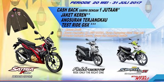 ProgramSemarak Ramadan goda calon pembeli motor Suzuki