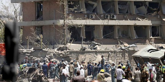 Bom berdaya ledak besar rusak Kedubes Jerman di Afghanistan