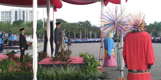 Pimpin upacara Hari Pancasila di Monas, ini pesan Djarot buat PNS