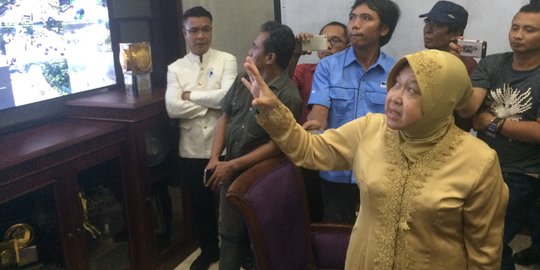 Ini reaksi Risma saat akan didaftarkan bacagub Jawa Timur