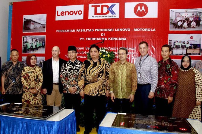 peresmian fasilitas perakitan motorola di indonesia