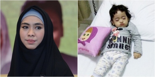 Demam 5 hari, Khadeejah anak Oki Setiana Dewi harus dirawat di RS