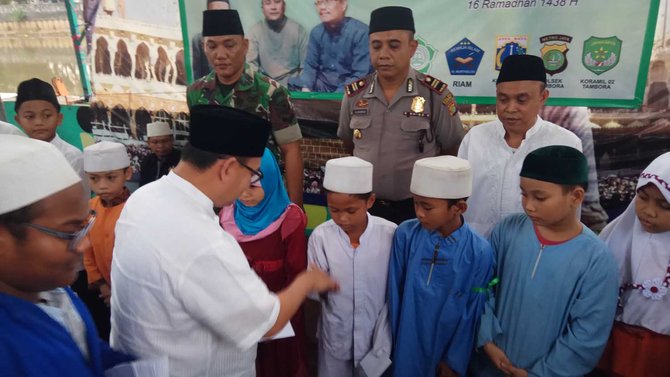 sudirman said santuni anak yatim di tambora