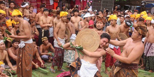 Serunya tradisi culik perempuan & perang pandan di desa tertua Bali