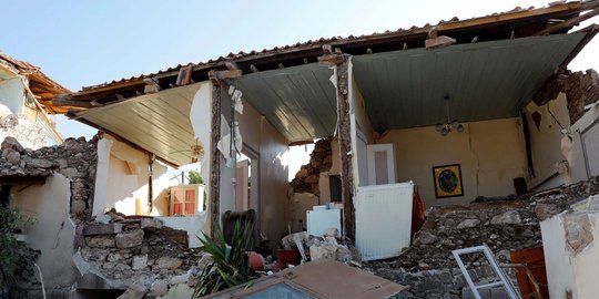 Luluh lantak Yunani diguncang gempa 6,3 SR