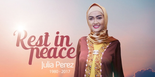 Bau harum, makam almarhum Julia Perez dipenuhi Bunga 