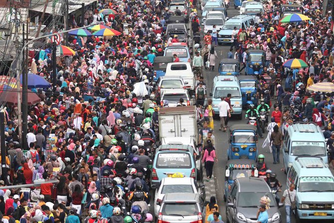 pasar tanah abang jelang lebaran