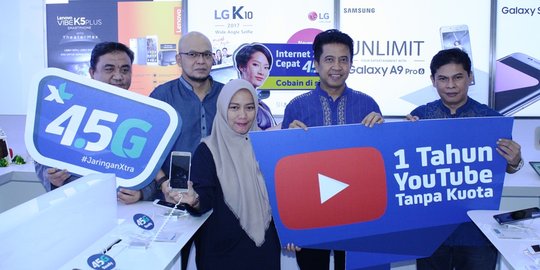 XL hadirkan 1 tahun Youtube tanpa kuota dan perluas jaringan 4.5G