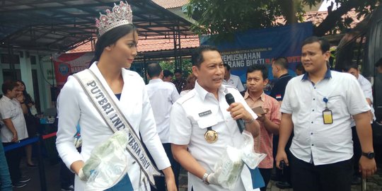 Bersama Putri Indonesia, BNN musnahkan 28 Kg Sabu & 167 pil ekstasi