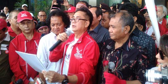 Demo beri dukungan, artis dan seniman disambut Ketua KPK