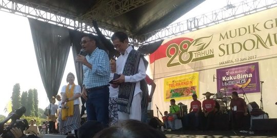 Lepas tukang jamu mudik, Djarot senang kendaraan pribadi berkurang