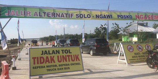 19 Juni, Tol Soker dioperasikan sebagai jalur mudik alternatif