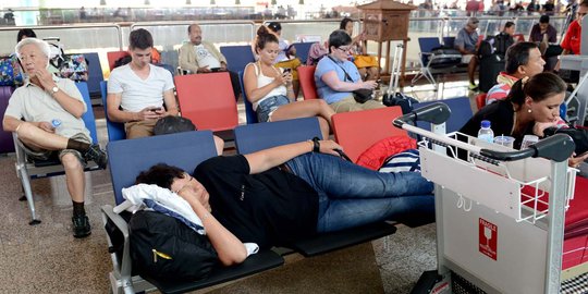 Hujan deras, Bandara Ngurah Rai sempat tutup 1 jam