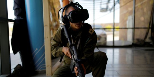 Intip cara canggih tentara Israel latihan perang lewat VR