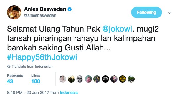 ucapan selamat ulang tahun kepada jokowi