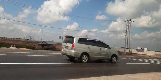 H-2 Lebaran, Tol Palembang-Indralaya terlihat sepi