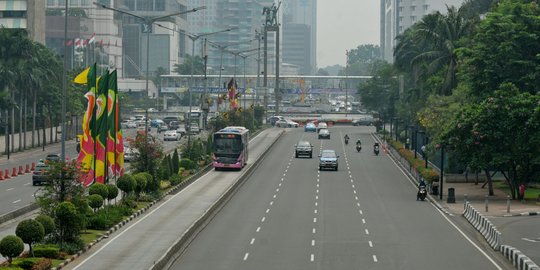 Hari pertama cuti bersama, Jakarta lengang ditinggal mudik