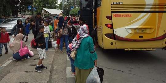 H+5 Lebaran, 47.905 pemudik balik lewat Terminal Kampung Rambutan