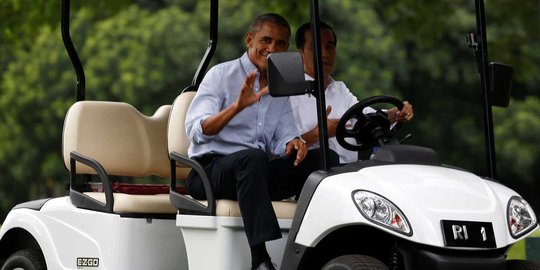 Akrabnya Jokowi sopiri Obama keliling Istana dan Kebun Raya Bogor