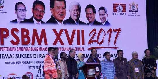 Di acara kumpul saudagar, JK bilang menteri ngomongnya normatif