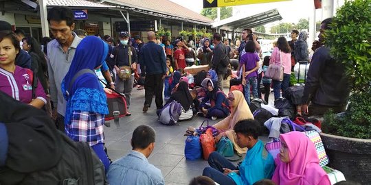 Gelombang arus balik di Stasiun Senen diprediksi hingga pekan depan
