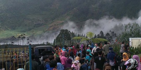 Kawah Sileri di Kawasan Dieng Plateu meledak, 10 wisatawan terluka