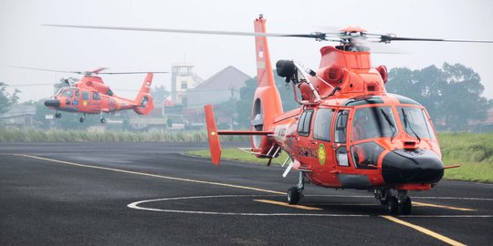Tabrak tebing, heli Basarnas hancur di bagian depan