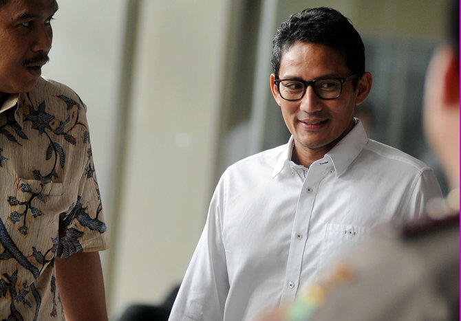 sandiaga uno diperiksa kpk