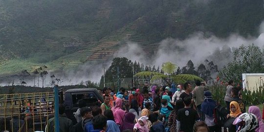 Banyak warga Banjarnegara cuek batas zonasi kawah berbahaya