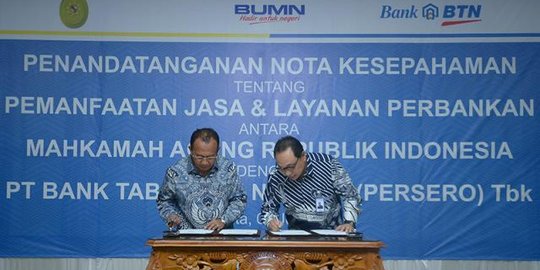 Gandeng Mahkamah Agung, Bank BTN incar dana murah Rp 7 triliun