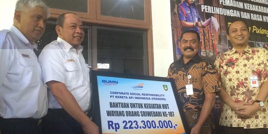 Serahkan dana CSR, PT KAI bantu Wayang Orang Sriwedari Rp 223 juta