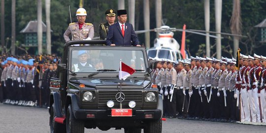 Presiden Jokowi pimpin upacara HUT ke-71 Bhayangkara