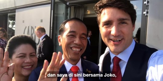 Nge-vlog bareng, PM Kanada panggil Presiden RI dengan nama Joko