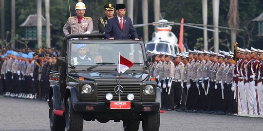 HUT Bhayangkara, Jokowi beri kado Polri tambah anggaran 2 kali lipat